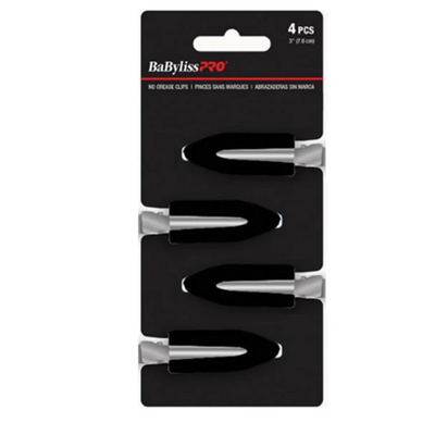 BABYLISS PRO No-Crease Clips 4 pcs - 3" (7.6 cm)